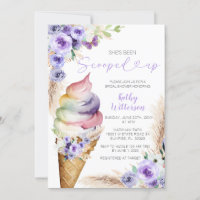 Fête des mariées de crème glacée florale pourpre