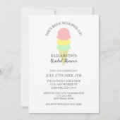 Invitation Fête des mariées de crème glacée récupérée (Devant)