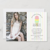 Invitation Fête des mariées de crème glacée récupérée (Devant)