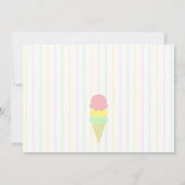 Invitation Fête des mariées de crème glacée récupérée (Dos)