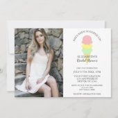 Invitation Fête des mariées de crème glacée récupérée (Devant)