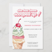 Invitation Fête des mariées de crème glacée récupérée (Devant)