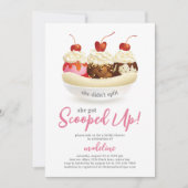 Invitation Fête des mariées de crème glacée récupérée (Devant)