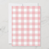 Invitation Fête des mariées de crème glacée rose et or (Dos)