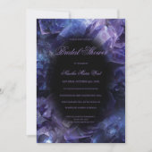 Invitation Fête des mariées de cristaux de sorcière de saumon (Devant)