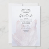 Invitation Fête des mariées de cristaux violets de lavande lé (Devant)