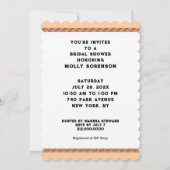 Invitation Fête des mariées de cuisine (Dos)