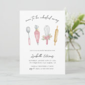 Invitation Fête des mariées de cuisson Whisking Away (Debout devant)