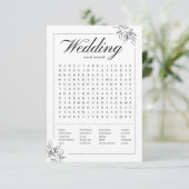 Invitation Fête des mariées de  de recherche mariage Word (Debout devant)