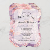 Invitation Fête des mariées de découpe à base de poisson roug (Devant / Derrière)