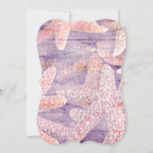 Invitation Fête des mariées de découpe à base de poisson roug (Dos)