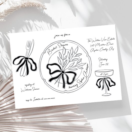 Invitation Fête des mariées de définition de table de table d