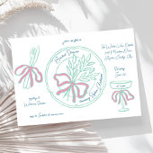 Invitation Fête des mariées de définition de table de table d