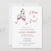 Invitation Fête des mariées de dégustation de vin moderne (Devant)