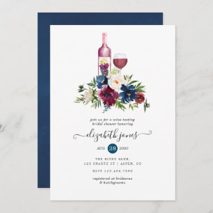 Invitation Fête des mariées De Dégustation De Vins Bordeaux