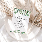 Invitation Fête des mariées de déjeuner du Mariage Eucalyptus