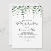 Invitation Fête des mariées de déjeuner Mariage Eucalyptus (Devant)