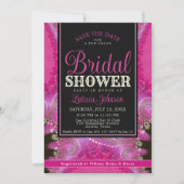 Invitation Fête des mariées de dentelle fractale psychédéliqu (Devant)