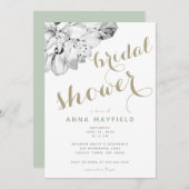 Invitation Fête des mariées de dessin d'art Apple rustique él (Devant / Derrière)