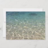 Invitation Fête des mariées de destination Blue Ocean Beach (Dos)