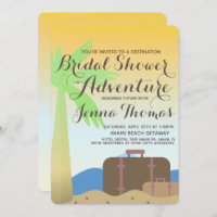 Fête des mariées de destination de la valise Ombre