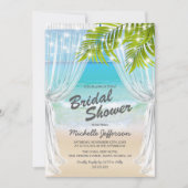 Invitation Fête des mariées de destination de plage (Devant)