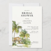 Invitation Fête des mariées de destination tropicale (Devant)