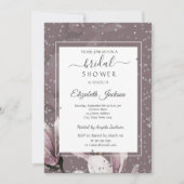 Invitation Fête des mariées de diamants de Fleurs Magnolia (Devant)