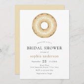 Invitation Fête des mariées de Donut (Devant / Derrière)