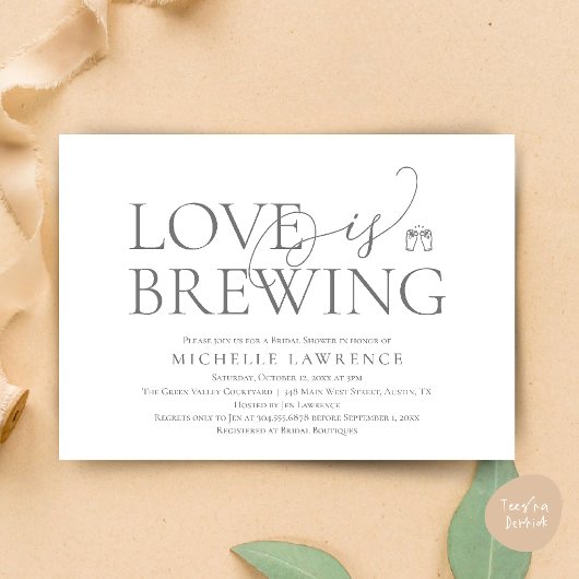 Invitation Fête des mariées de fête de la bière classique, l'