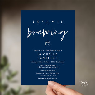 Invitation Fête des mariées de fête de la bière romantique mo
