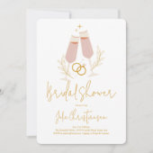 Invitation Fête des mariées de fête du toast (Devant)