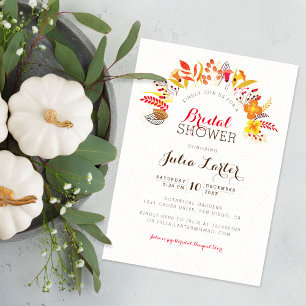 Invitation Fête des mariées de feuillage Fleur sauvage violet