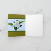 Invitation Fête des mariées de feuillage vert Gardenia blanc (Intérieur)