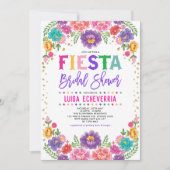 Invitation Fête des mariées de Fiesta Florale mexicaine (Devant)
