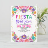 Invitation Fête des mariées de Fiesta Florale mexicaine (Debout devant)