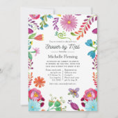 Invitation Fête des mariées de Fiesta Florale mexicaine par c (Devant)