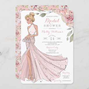 Invitation Fête des mariées de fille de bling et de Parties s