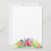 Invitation Fête des mariées de Flamant rose Floral Tropical P (Dos)