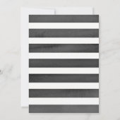 Invitation Fête des mariées de flambage Boho - rose + noir (Dos)