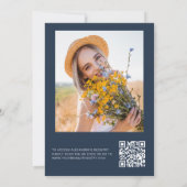 Invitation Fête des mariées de Fleur sauvage de code QR - Inv (Dos)