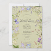 Invitation Fête des mariées de Fleur sauvage de  de mesure vi (Devant)