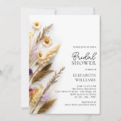 Invitation Fête des mariées de Fleur sauvage floral Boho (Devant)