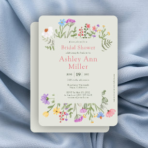 Invitation Fête des mariées de Fleur sauvage souple Russe mod