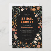 Invitation Fête des mariées de Fleur sauvage Super Black Oran (Devant)