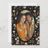 Invitation Fête des mariées de Fleur sauvage Super Black Oran (Dos)