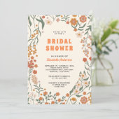 Invitation Fête des mariées de Fleur sauvage Super Cream Oran (Debout devant)