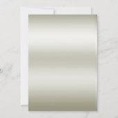 Invitation Fête des mariées de fleurs blanches dorées (Dos)