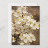 Invitation Fête des mariées de fleurs bohème rustique (Dos)