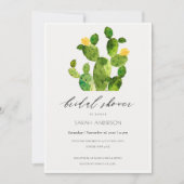 INVITATION FÊTE DES MARIÉES DE FLEURS CACTUS DE DÉSERT DE COU (Devant)